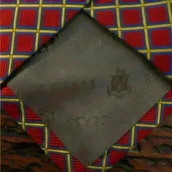 Mens Robert Talbott Best Of Class H Stockton Tie Red Blue Yellow Neck Tie - Picture 5 of 7